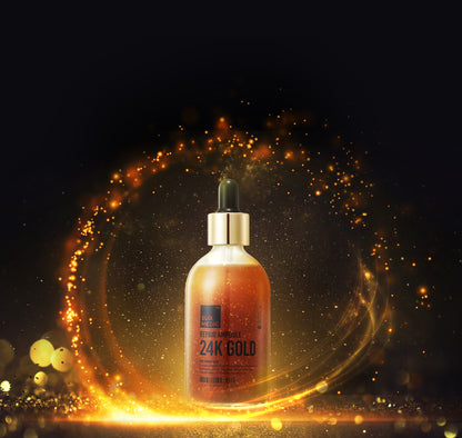 [1BOX/ 40ea] SUR.MEDIC+ 24K GOLD REPAIR AMPOULE 3.38 oz / 100ml