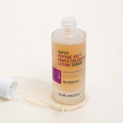 [1BOX/ 54ea] SUR.MEDIC+ SUPER PEPTIDE 100 COLLAGEN LIFTING SERUM 1.69 oz / 50ml