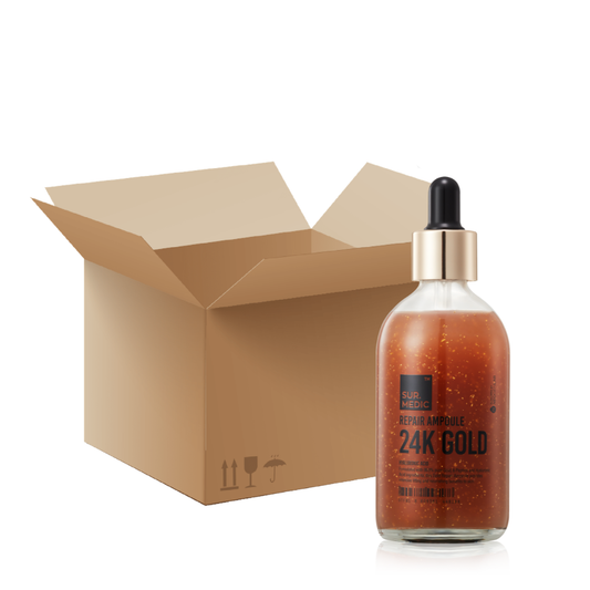[1BOX/ 40ea] SUR.MEDIC+ 24K GOLD REPAIR AMPOULE 3.38 oz / 100ml