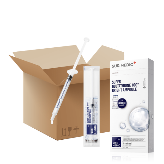 [1BOX/ 39ea] SUR.MEDIC+ SUPER GLUTATHIONE 100TM BRIGHT AMPOULE 0.35 oz / 10g