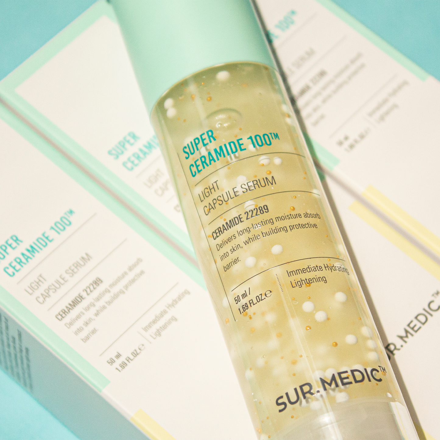 [1BOX/ 70ea] SUR.MEDIC+ SUPER CERAMIDE 100 LIGHT CAPSULE SERUM 1.69 oz / 50ml
