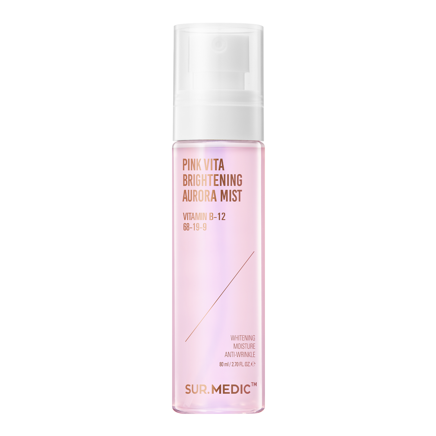 [1BOX/ 63ea] SUR.MEDIC PINK VITA BRIGHTENING AURORA MIST 115ml