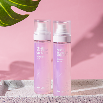 [1BOX/ 63ea] SUR.MEDIC PINK VITA BRIGHTENING AURORA MIST 115ml
