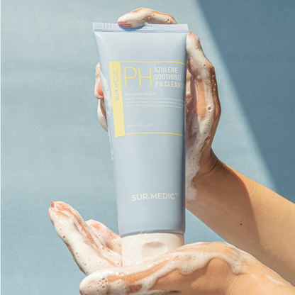 [1BOX/ 48ea] SUR.MEDIC+ AZULENE SOOTHING PH CLEANSER 5.07 oz / 150ml